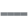 Plantador Vidaxl insertado 320x40x45 cm de acero galvanizado gris