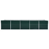 Vidaxl plantenbak verhoogd 400x80x77 cm gegalvaniseerd staal groen