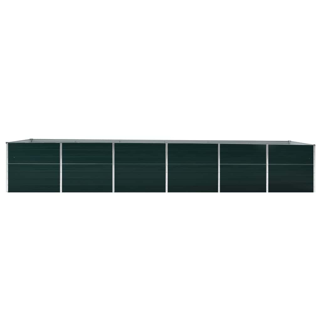 Scatola di pianificazione Vidaxl raccolta 480x80x77 cm in acciaio zincato
