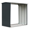 Vidaxl haardhoutschuur 172x91x154 cm gegalvaniseerd staal antraciet