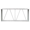 Vidaxl haardhoutschuur 330x84x152 cm gegalvaniseerd staal bruin