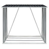 VIDAXL Firewood capannone 163x83x154 cm antracite in acciaio zincato
