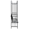 Vidaxl Garden Arch con divano 128x50x207 cm di ferro nero