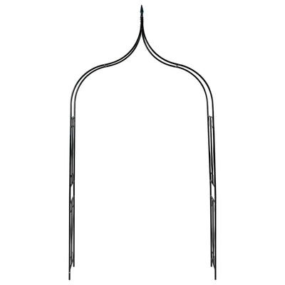 Vidaxl Garden Arch 120x38x258 cm Iron Dark Green