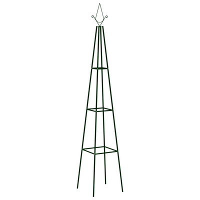 Rack di arrampicata da pianta Vidaxl 2 pezzi 35x35x195 cm di ferro verde scuro