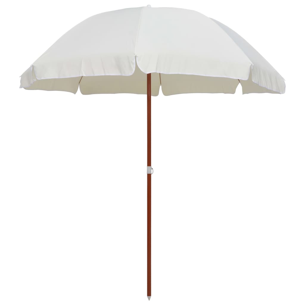 Vidaxl Parasol con polo in acciaio 240 cm colorato