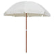 Parasol Vidaxl con poste de acero de 240 cm de arena