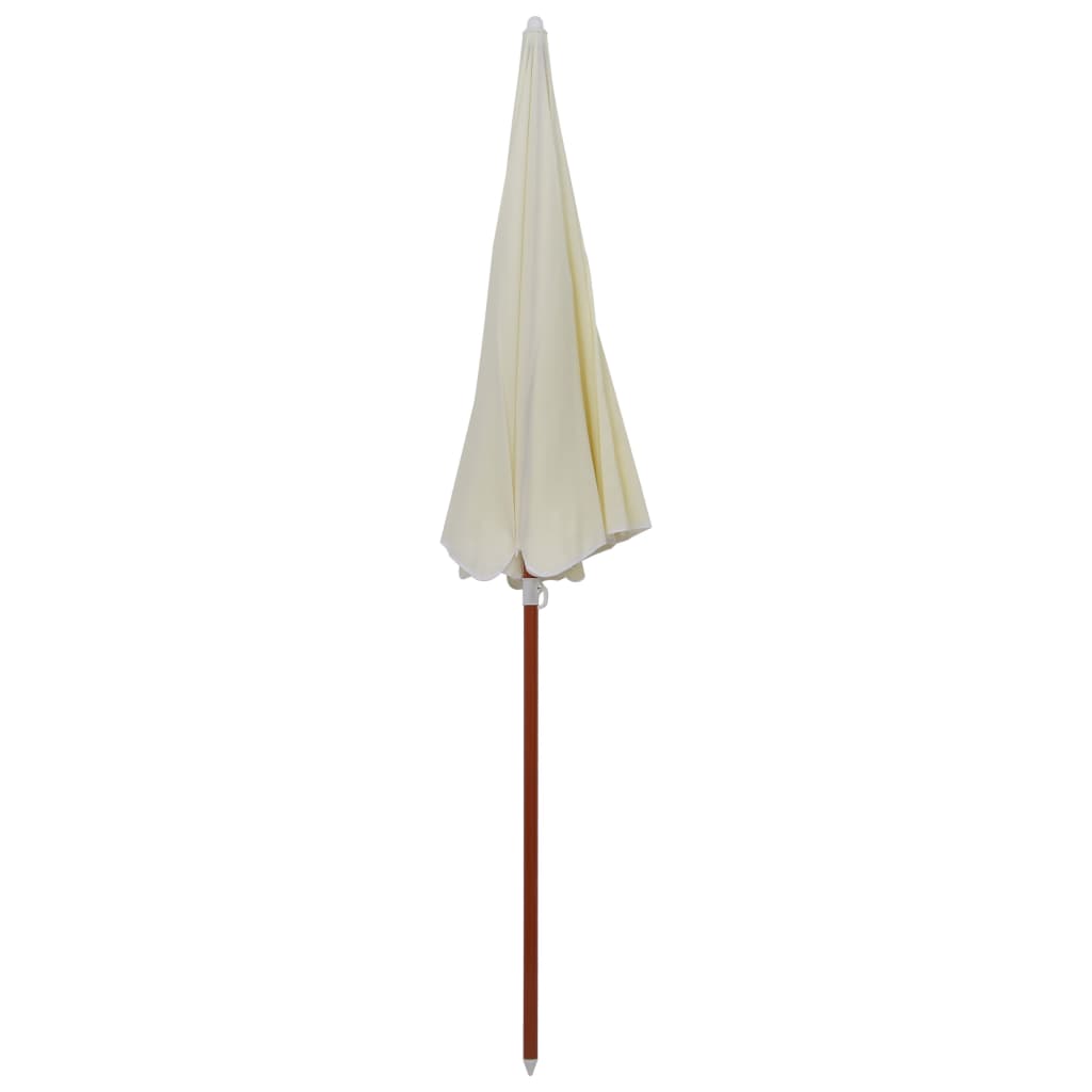 Vidaxl Parasol con polo in acciaio 240 cm colorato