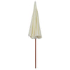 Vidaxl parasol met stalen paal 300 cm zandkleurig