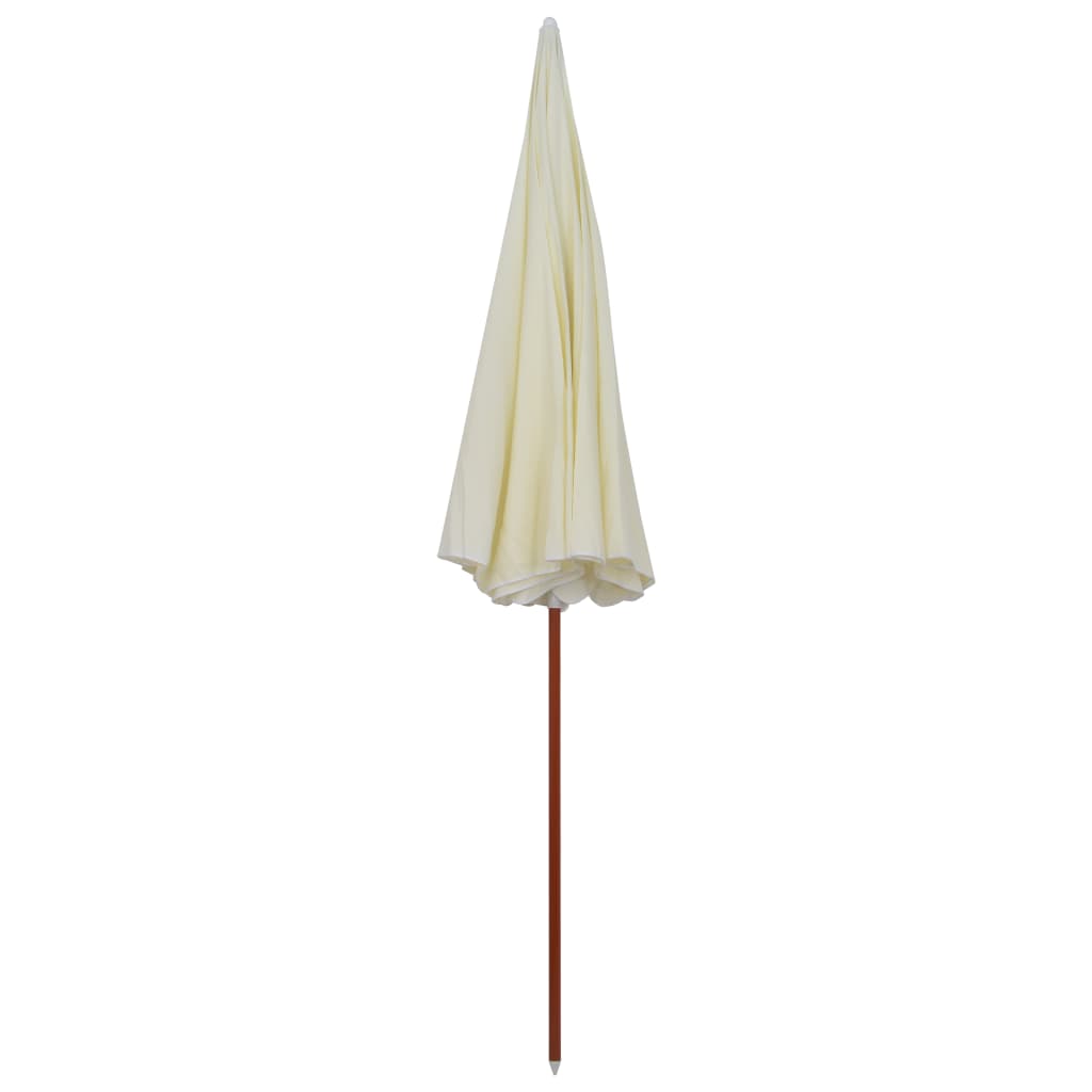 Sombrilla vidaxl con poste de acero 300 cm color arena