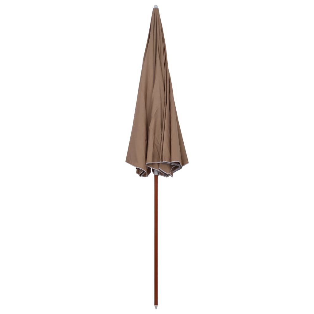 Sombrilla vidaxl con poste de acero 300 cm color topo