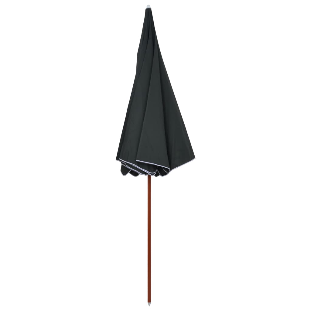 Sombrilla vidaxl con poste de acero 300 cm antracita