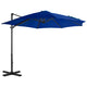 Vidaxl Floating parasol with aluminum pole 300 cm azure blue