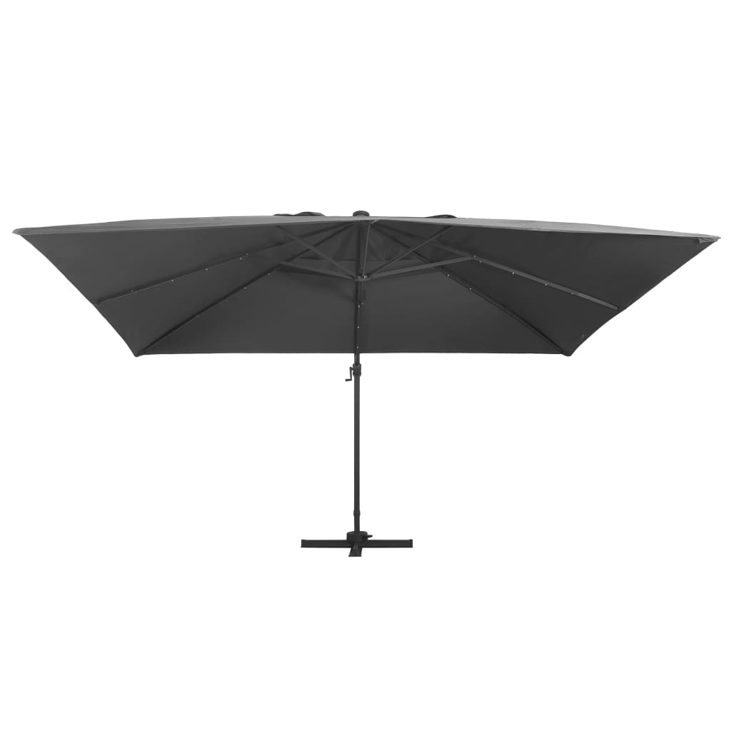 Vidaxl Floating Parasol con antracite LED e Alluminio 400x300 cm