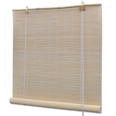 Vidaxl Roller Blinds 2 PCS 120x160 CM Bamboo Natural