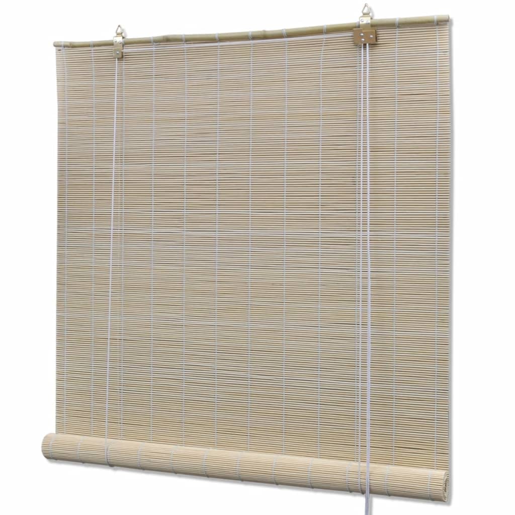 Vidaxl Roller Blinds 2 PCS 120x160 CM Bamboo Natural