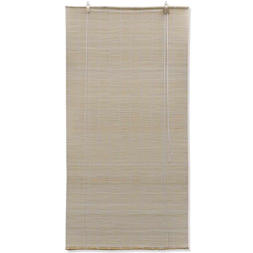Vidaxl Roller Blinds 2 PCS 120x160 CM Bamboo Natural