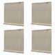 Vidaxl Roller Blinds 4 pezzi 120x160 cm Bamboo Natural