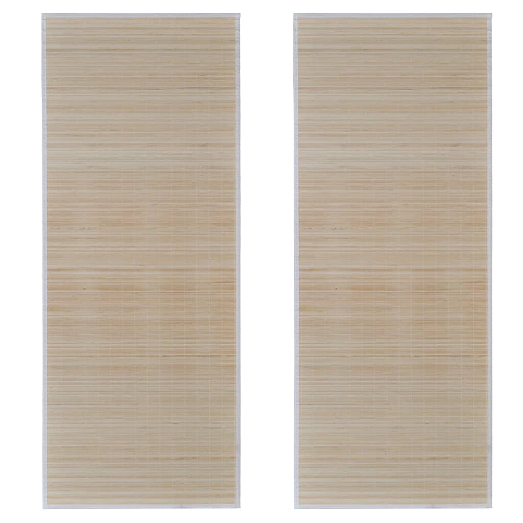 Alfombras Vidaxl 2 pc rectangular 120x180 cm bambú natural