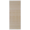 Alfombras Vidaxl 4 st rectangular 120x180 cm bambú natural