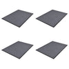Peos Vidaxl 4 PCS 90x60 cm PVC Gray