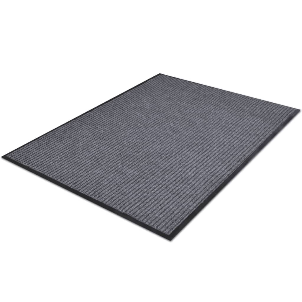 Vidaxl deurmatten 4 st 90x60 cm pvc grijs