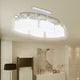 Lampada a soffitto Vidaxl con ellips -cappe di vetro a forma di 4 St E14