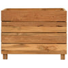 Vidaxl Planter elevó 50x40x38 cm de teca y acero reciclados