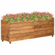 Vidaxl Planter Insertar 150x40x55 cm de teca y acero reciclados