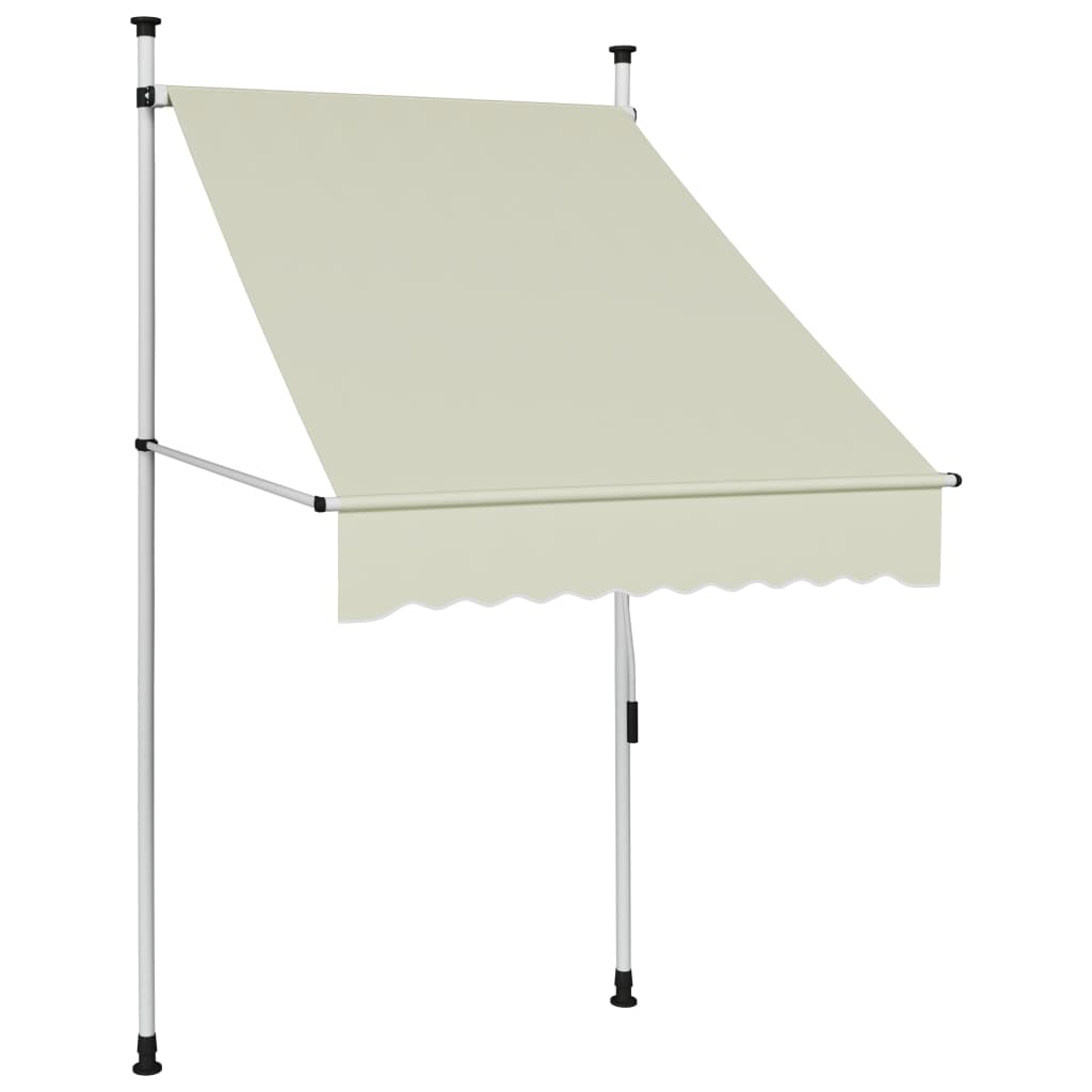 Vidaxl luifel handmatig uittrekbaar 100 cm crème