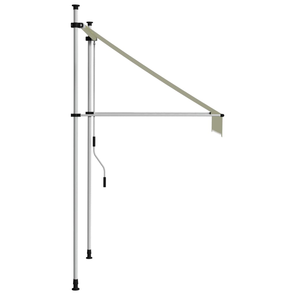 Vidaxl luifel handmatig uittrekbaar 100 cm crème