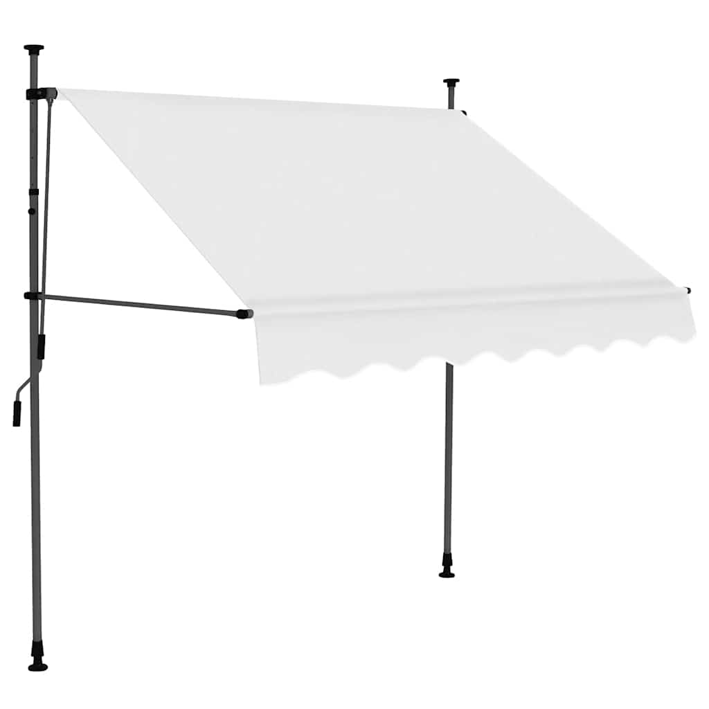 Vidaxl Luifel se puede extender manualmente con crema LED de 150 cm -Colorado