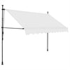 Vidaxl Luifel se puede extender manualmente con crema LED de 250 cm