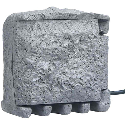 Vidaxl Garden stop contact 2 inputs with Timer Polyresin Gray