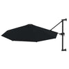 Parasol de pared Vidaxl con poste de metal de 300 cm negro