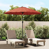 Vidaxl parasol met aluminium paal 270 cm terracottakleurig