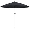 Parasol Vidaxl con poste de aluminio 270 cm negro
