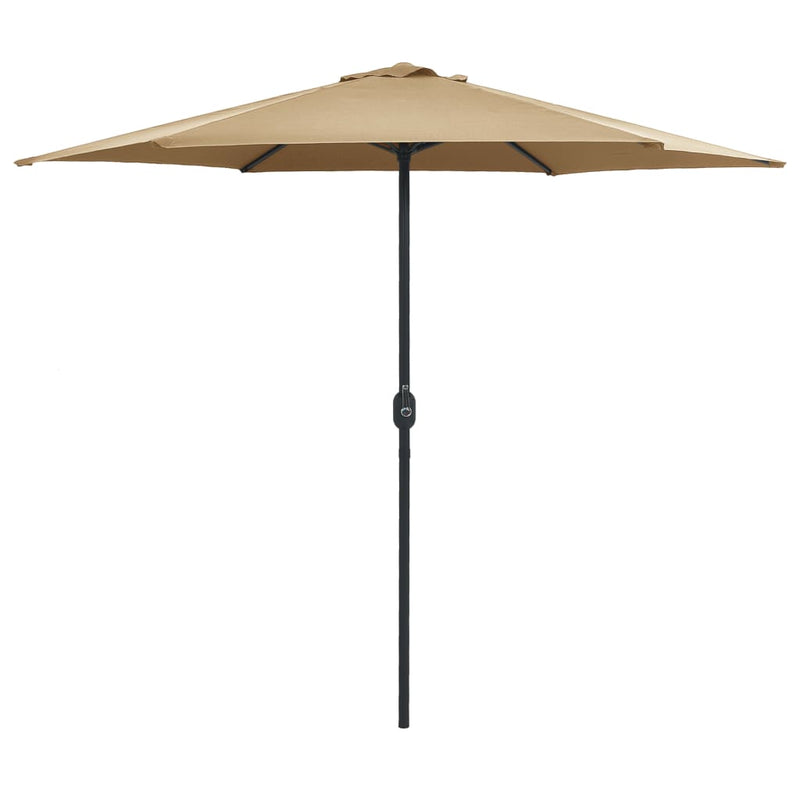 Parasol Vidaxl con polo de aluminio 270x246 cm tope