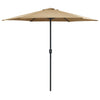 Parasol Vidaxl con polo de aluminio 270x246 cm tope