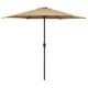 Parasol Vidaxl con polo de aluminio 270x246 cm tope