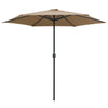 Parasol Vidaxl con polo de aluminio 270x246 cm tope