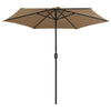 Parasol Vidaxl con polo de aluminio 270x246 cm tope