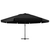 Vidaxl parasol met aluminium paal 500 cm zwart