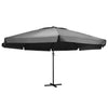 Vidaxl parasol met aluminium paal 600 cm antracietkleurig