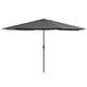 Vidaxl Parasol con polo metallico antracite 390 cm