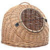 Vidaxl Cat Carrier 60x45x45 CM Willow Willow Madera