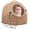 Vidaxl Cat Carrier 60x45x45 CM Willow Willow Madera
