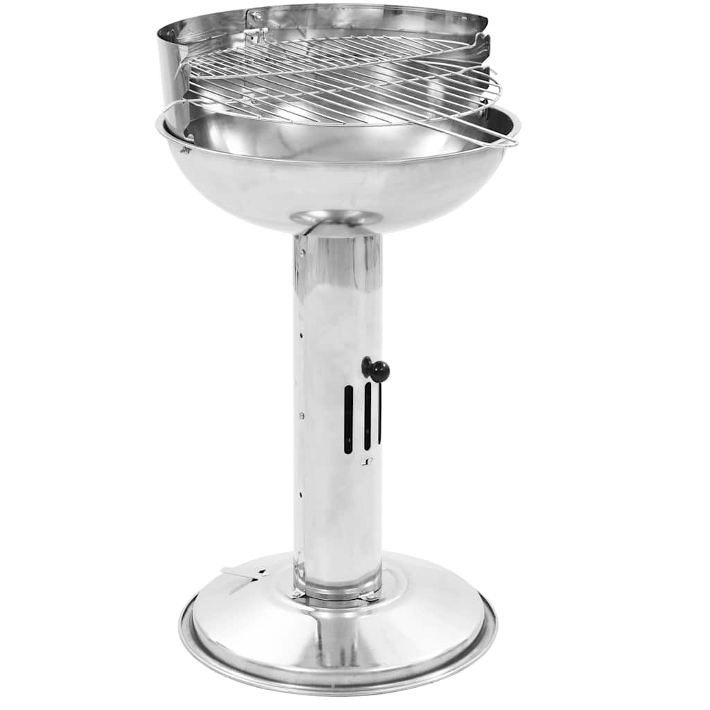 Vidaxl Barbecue Grill en acero inoxidable de carbón de pedestal