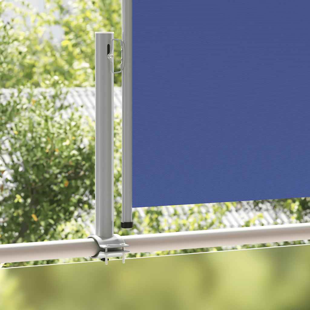 Vidaxl tuinscherm uittrekbaar 100x300 cm blauw