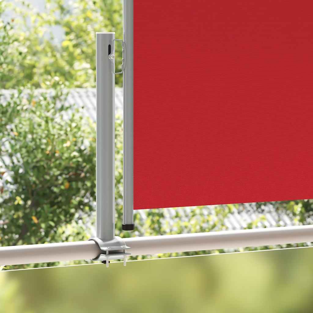 Vidaxl tuinscherm uittrekbaar 100x300 cm rood